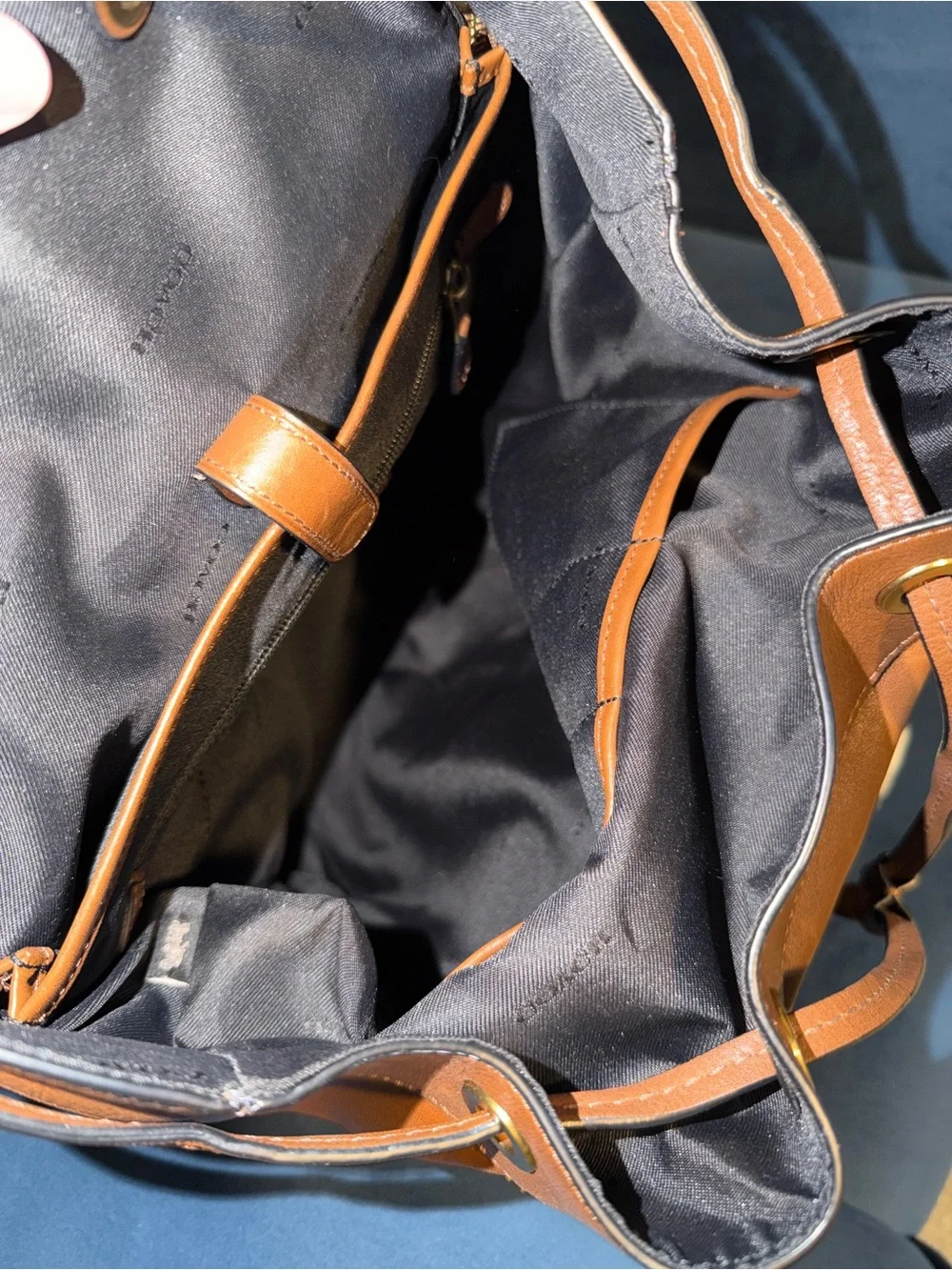 COACH Mens Bleecker Leather Backpack